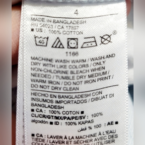 Old Navy High Rise Slouchy Straight Jeans Light Wash 100% Cotton Women’s Size 4 - Picture 13 of 13